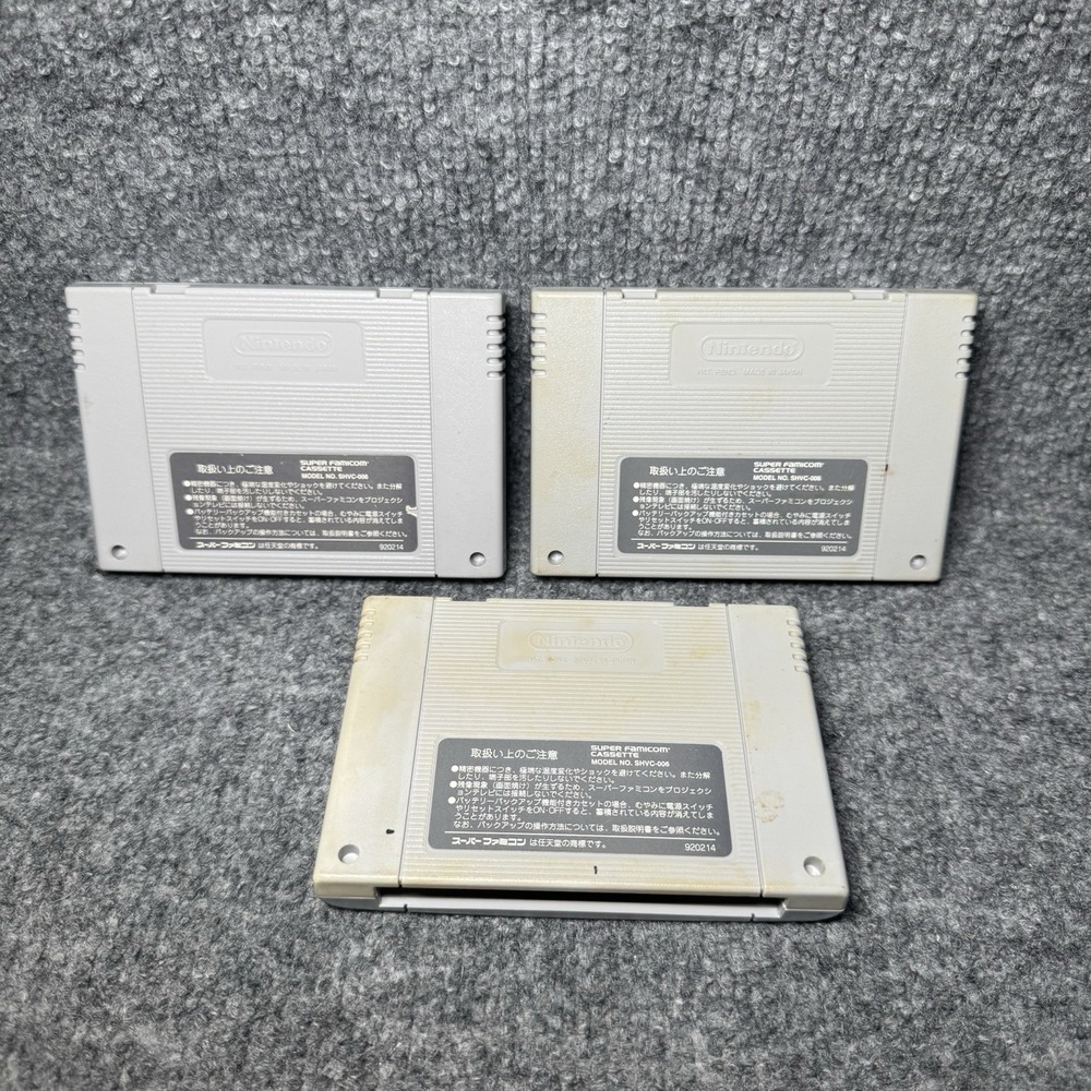 Nintendo‎ Super Famicom Cassette SNES Games Retro Japan 90s Bundle Lot X 3 Games - Picture 5 of 11